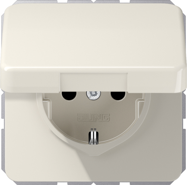 Jung SCHUKO-Steckdose 16A 250V Klappdeckel CD 1520 BFKIKL - CD1520BFKIKL