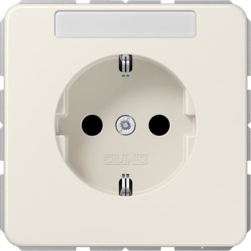 Jung SCHUKO-Steckdose 16A 250V mit Schriftfeld CD 1520 BFNA - CD1520BFNA