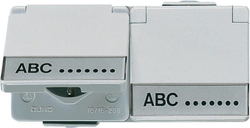 Jung SCHUKO-Steckdose 2-fach 16A 250V 622 NAWW - 622NAWW