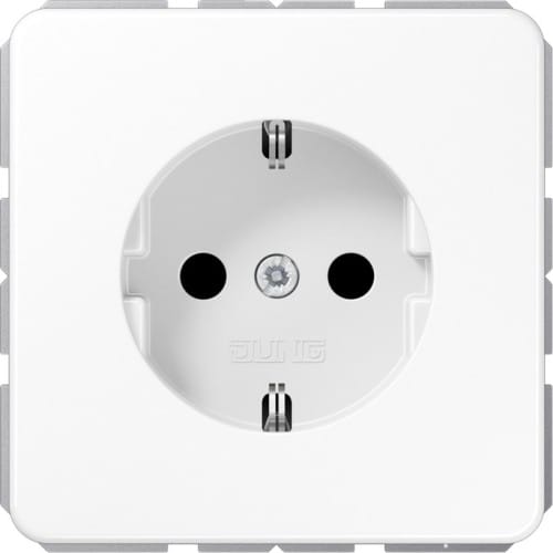 Jung SCHUKO-Steckdose alpinweiß CD 1520 BF WW - CD1520BFWW