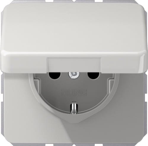 Jung SCHUKO-Steckdose lichtgrau CD 1520 BFKL LG - CD1520BFKLLG