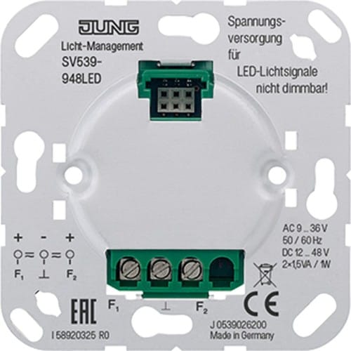 Jung Spannungsversorgung AC9-36V DC12-48V SV 539-948 LED - SV539-948LED