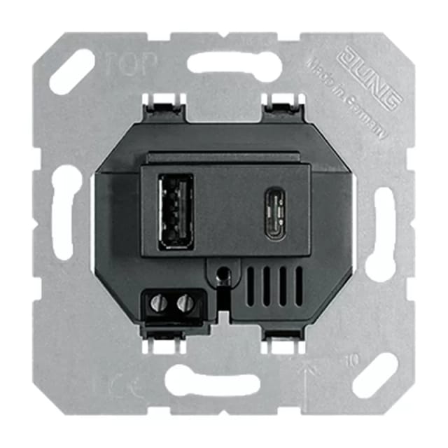 Jung USB-Ladegerät USB 15 CA SW - USB15CASW