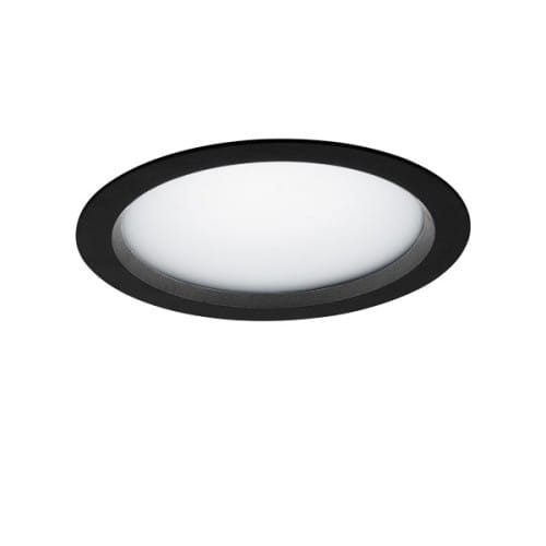 LTS Licht&amp;Leuchten LED-Einbaudownlight 4000K inkl.Konverter VTFL-R 102.840 SW - 641436