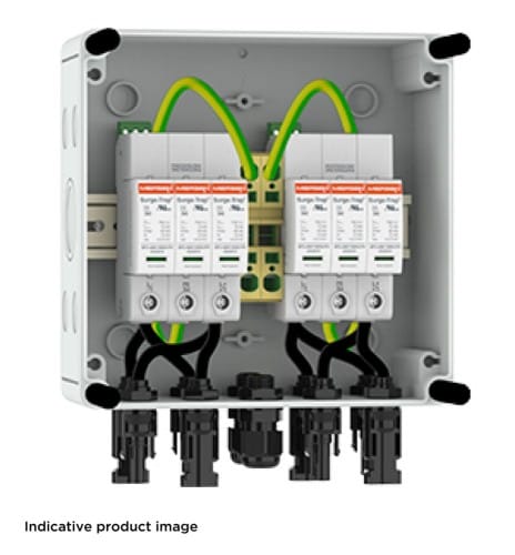 Mersen Photovoltaik-Stringbox 2 MPP 1000V Typ 1+2 PVBT12-1000V-BH-213 - 83070106