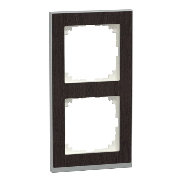 Merten Decor-Rahmen 2-fach Wenge/aluminium MEG4020-3671 - MEG4020-3671