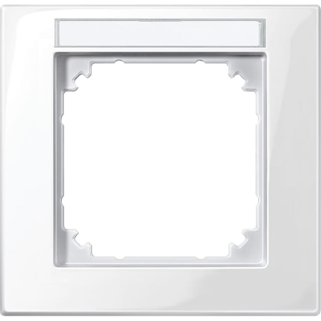 Merten M-PLAN-Rahmen 1f. pws/gl beschriftbar 514119 - 514119