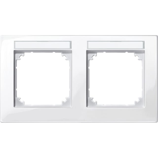 Merten M-PLAN-Rahmen 2f. beschriftbar, waager 514219 - 514219