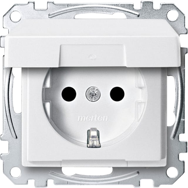 Merten SCHUKO-Steckdose pws Klappdeckel MEG2310-0419 - MEG2310-0419