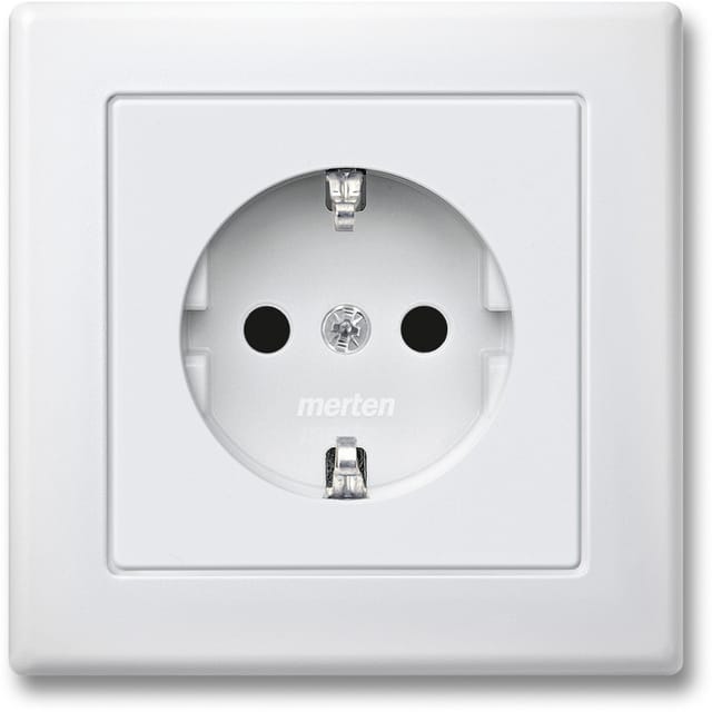 Merten SCHUKO-Steckdose pws volle Abdeckplatte MEG2300-1519 - MEG2300-1519