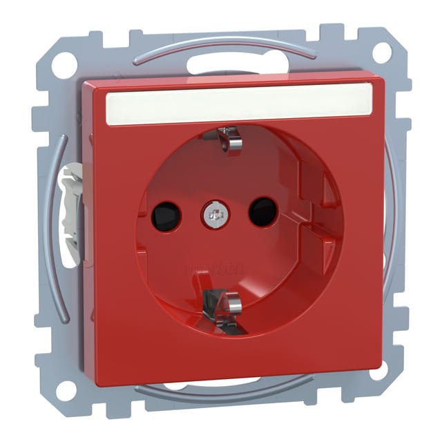 Merten SCHUKO-Steckdose rrt mit Schriftfeld MEG2302-0306 - MEG2302-0306