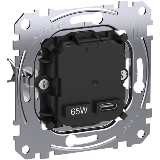 Merten USB-Ladeeinsatz Typ 1x USB C mit Power-Delivery MEG4366-0130 - MEG4366-0130