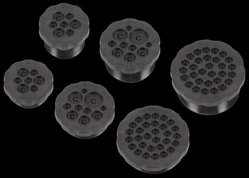 Murrplastik Kabeldurchführungsplatte schwarz KDP/ZR 40/7, KG - 87303132