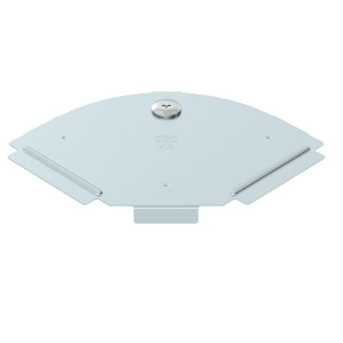 OBO Bettermann Vertr Deckel für 90Grad-Bogen B100mm, bandverzinkt RBD 90 100 FS - 6036900