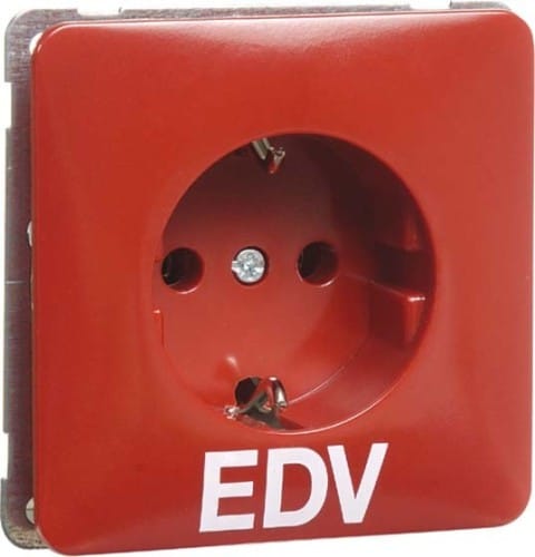 Peha Steckdose SCHUKO rot D 80.6511 EDV - 00795311