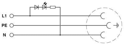 Phoenix Contact Steckdose Steckgesicht Typ CF EO-CF/PT/LED/GN - 0804041