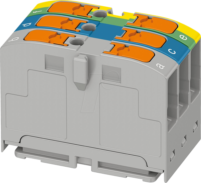 Phoenix Contact Verteilerblock PTVFIX 2,5-L/N/GNYE - 1300612
