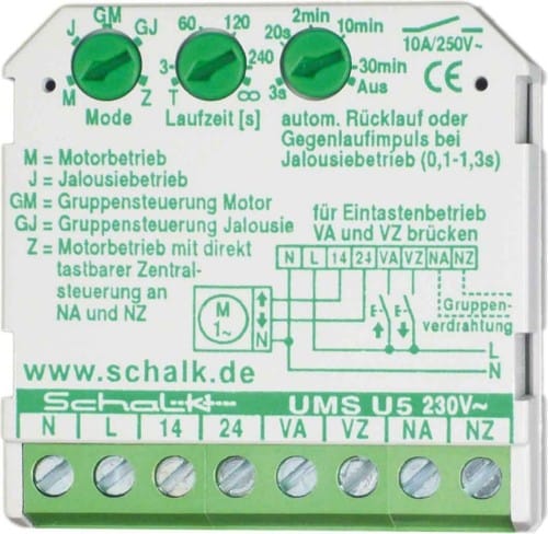 Schalk AUF/ZU-Steuerung 230VAC,2S,10A UMS U5 (230V AC) - UMSU59