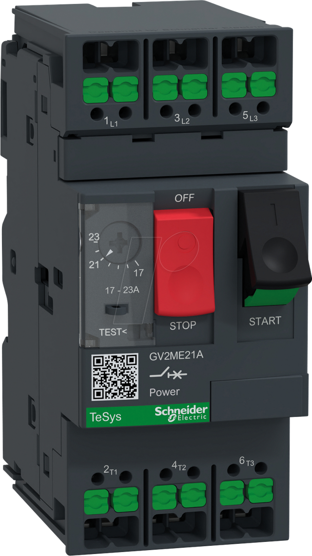 Schneider Electric Motorschutzschalter 17-23A Snapin GV2ME21A - GV2ME21A