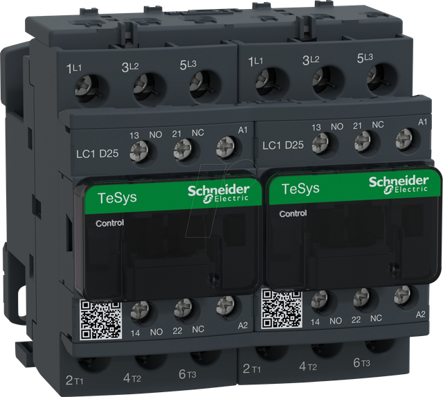 Schneider Electric Wendeschütz 25A 230V 50/60HZ LC2D25P7 - LC2D25P7