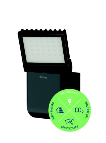 Theben LED-Strahler 8 Watt, sw theLeda S8-100L BK - 1020601
