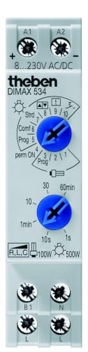 Theben Reiheneinbau-Dimmer f.ESL u.230V LED-Lp. DIMAX 534 plus - 5340001