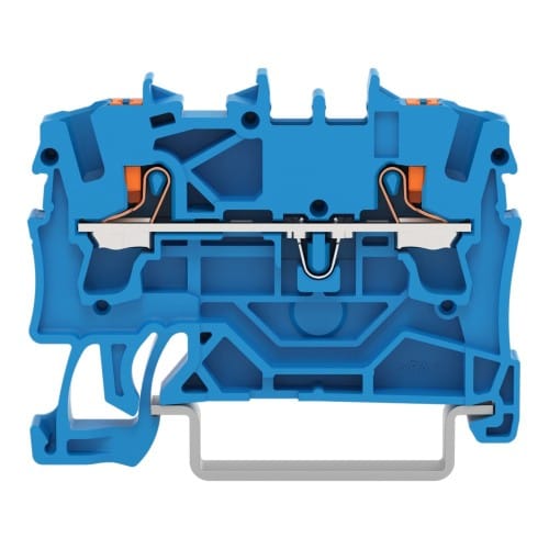 WAGO GmbH &amp; Co. KG 2-Leiter-Durchgangsklemme 2,5qmm, blau 2202-1204 - 2202-1204