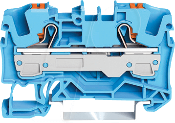 WAGO GmbH &amp; Co. KG 2-Leiter-Durchgangsklemme 6qmm, blau 2206-1204 - 2206-1204