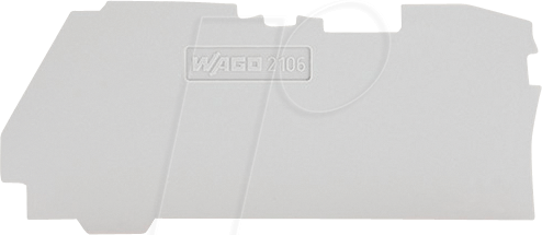 WAGO GmbH &amp; Co. KG Abschluss Zwischenplatte 1 mm dick, grau 2106-1291 - 2106-1291