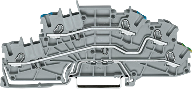 WAGO GmbH &amp; Co. KG Installationsetagenklemme 4mm² grau N/L/PE 2003-6646 - 2003-6646