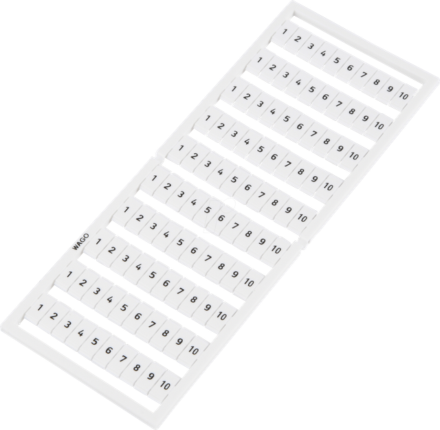 WAGO GmbH &amp; Co. KG WSB-Bezeichnungssystem W: 1-10 (10x) 209-502 - 209-502
