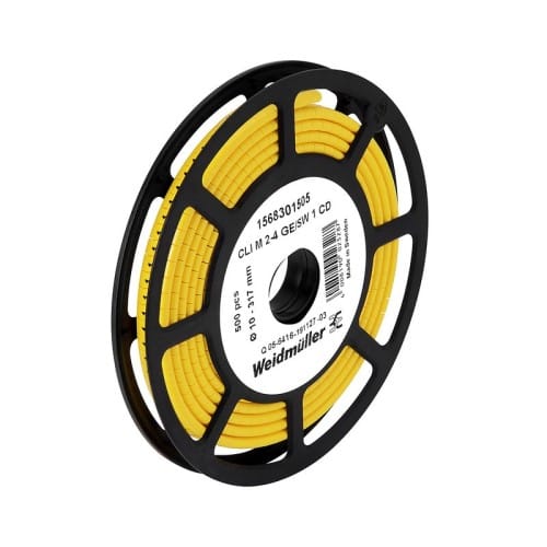 Weidmüller Kabelmarkierer Zahl 5 gelb 2,5-16 CLI M2-4GE/SW CD - 1568301517