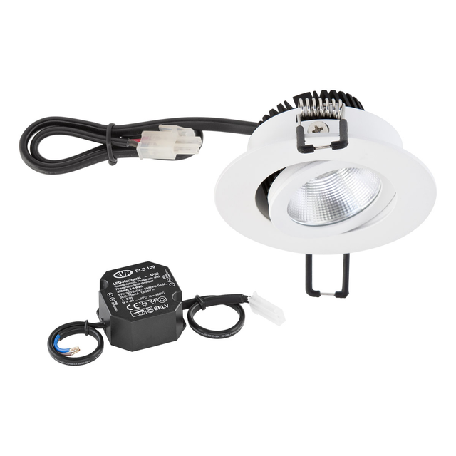 EVN Lichttechnik P-LED Deckeneinbauleuchte ws 350mA 2700K 575lm PC20N60127