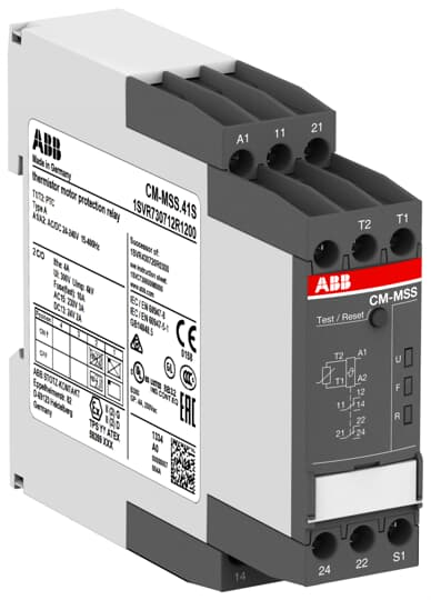 ABB Stotz S&amp;J Motorschutzrelais 24-240AC/DC 2W CM-MSS.41S