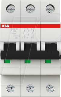 ABB Stotz S&amp;J Sicherungsautomat 10kA 10A C 3p S203M-C10