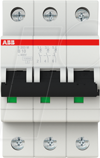 ABB Stotz S&amp;J Sicherungsautomat 10kA 10A B 3p S203M-B10