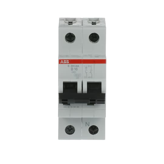 ABB Stotz S&amp;J Sicherungsautomat 6kA 16A B 1p+N (2p) S201-B16NA