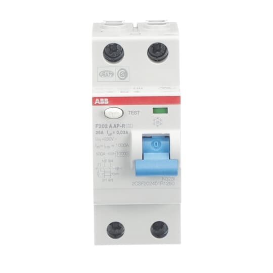 ABB Stotz S&amp;J FI-Schutzschalter 2p. 25A F202A-25/0,03AP-R
