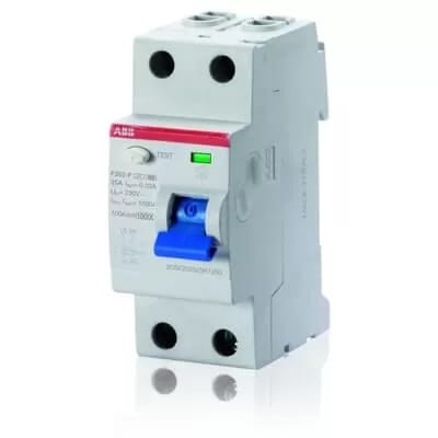 ABB Stotz S&amp;J FI-Schutzschalter 2p,Type F, 25A, 30mA F202F-25/0,03