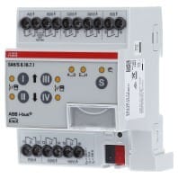 ABB Stotz S&amp;J Schalt-/Jalousieaktor 8fach 16A, REG SAH/S8.16.7.1