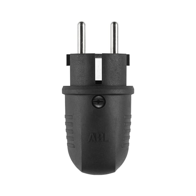 ABL GmbH Original Winkelstecker 1508 SK+F/B Gummi sw
