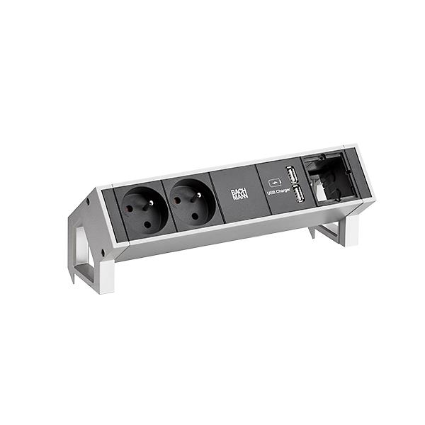 Bachmann Steckdosenleiste 2xUTE 1xUSB 902.432