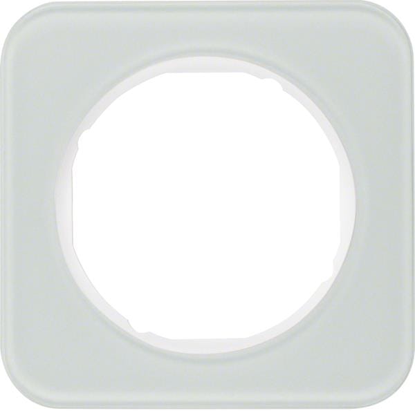 Berker Rahmen Glas/pows 1fach, rund 10112109