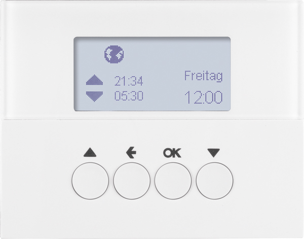Berker Jalousie-Schaltuhr polarweiß glänzend 85741179