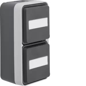 Berker SCHUKO-Steckdose 2fach senkrecht lichtgrau 47703535