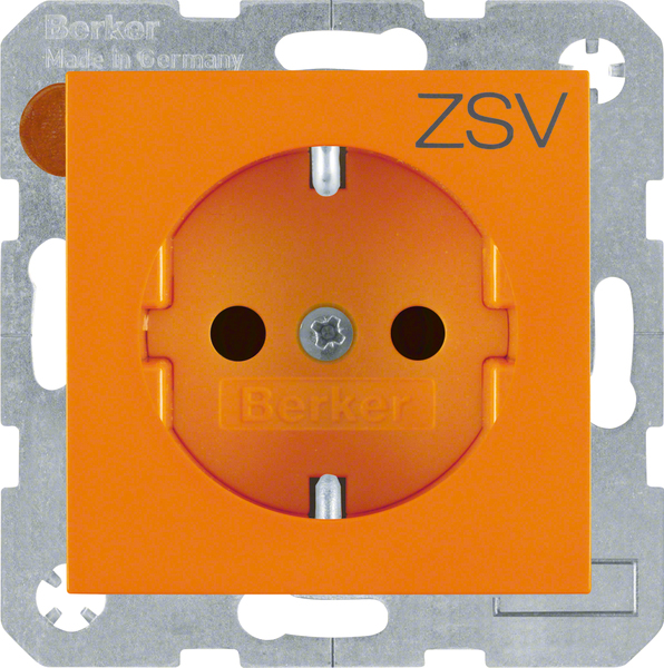 Berker SCHUKO-Steckdose orange glänzend 47238907