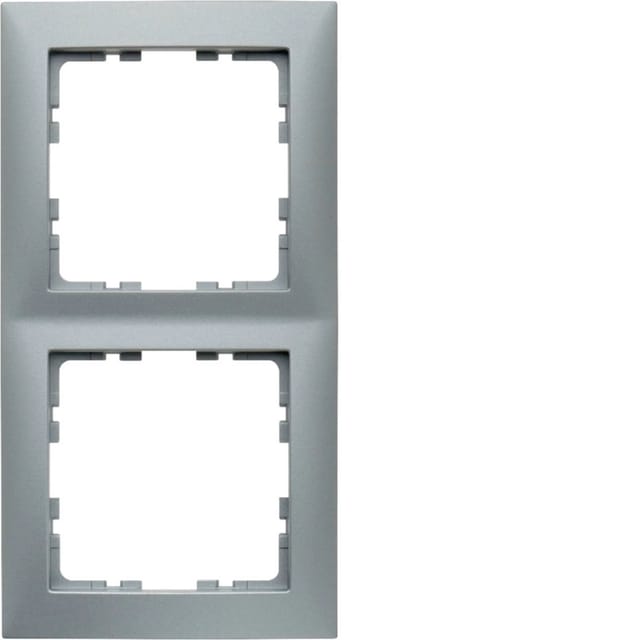 Berker Rahmen 2fach alu matt 10129939
