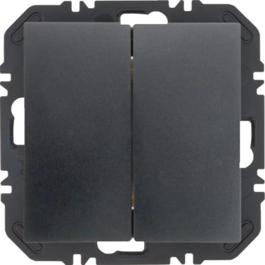 Berker Enocean Wippe 2fach B.x, anthrazit matt 24128106W