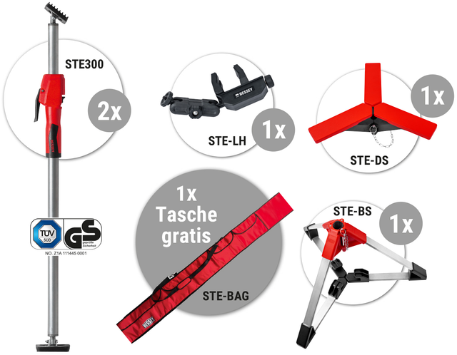 BESSEY Deckenstützen-Set STE300-SET