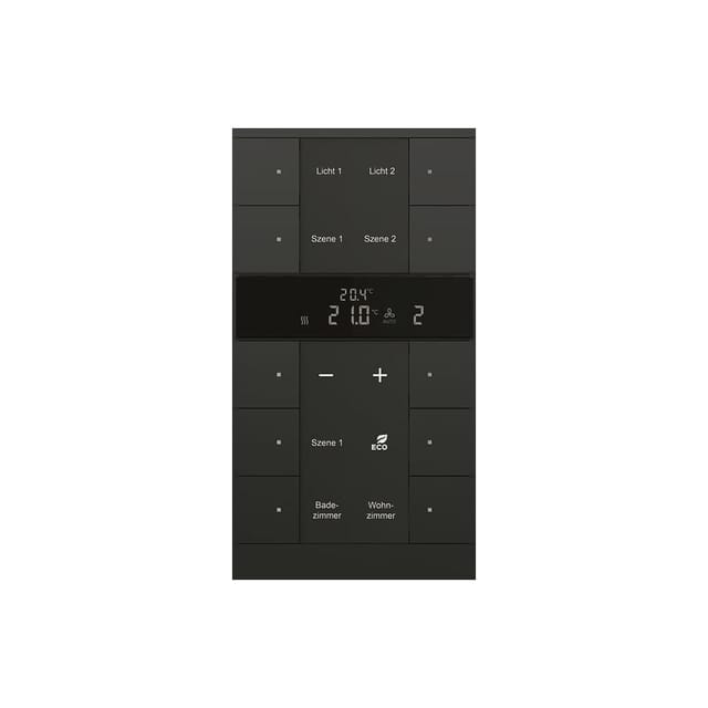Busch-Jaeger HVAC-Gerät 10fach, BE, sw, matt SBR/U10.0.11-885